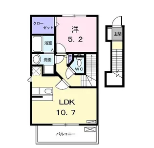 ファミール中野 I【2階】の間取り