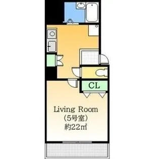 シャトー京橋【5階】の間取り