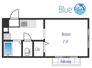 リバーサイドコートB【1階】の間取り