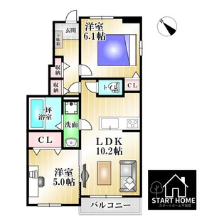 ルミエール松茂東III【1階】の間取り