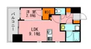 LANDIC STUDIO博多【9階】の間取り