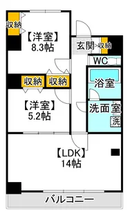 PIKE PLACE南方【7階】の間取り