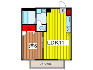 バンガード岸町【2階】の間取り