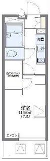 レオパレス田戸【2階】の間取り