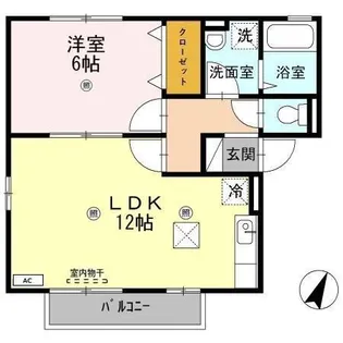 ヴィクトワールKーIII【1階】の間取り