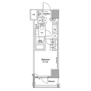 ザ・パークハビオ麻布十番【3階】の間取り