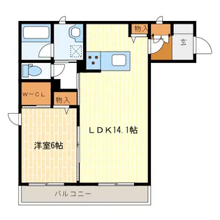 グレイスリー御厨【3階】の間取り