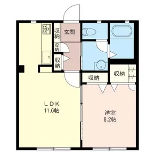 リヴェールおおたかの森【1階】の間取り