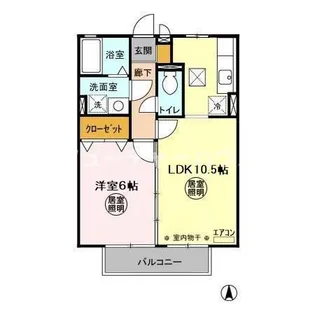 モンレーブ【1階】の間取り