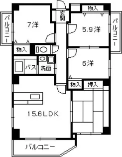 ラフォーレ古江【4階】の間取り
