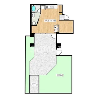 シュロスさいたま新都心【1階】の間取り