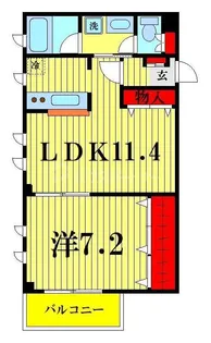 ランドプラス八広【3階】の間取り