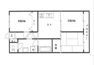 コスモマンション【5階】の間取り