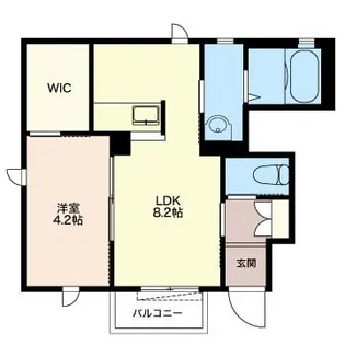 ナチュールあんず【1階】の間取り