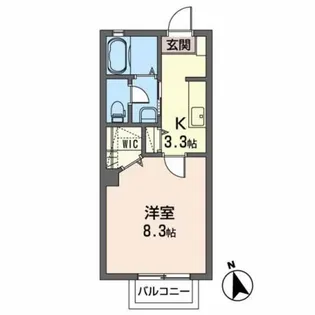 シャーメゾン ディアス アベ【2階】の間取り