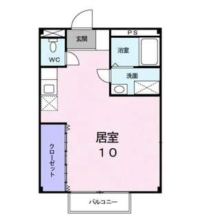 あんてぃーく【2階】の間取り