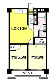 行徳クレードルハイツ【3階】の間取り