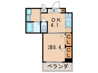 Bellevue武庫川【6階】の間取り