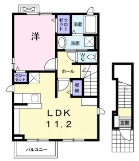 ケープパレス牛込【2階】の間取り