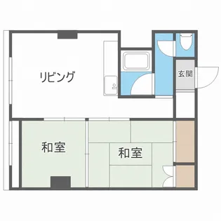 サッポロユニオンハイツ【9階】の間取り
