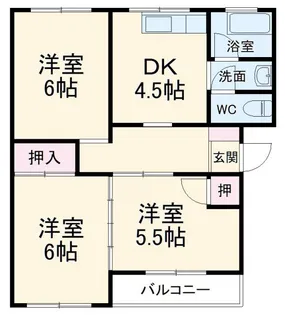 小辻ハイツ【2階】の間取り