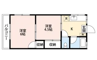 メゾンムサシノ【1階】の間取り