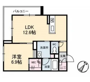 エイラント大福【3階】の間取り