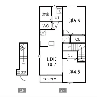 Befine新利府【2階】の間取り