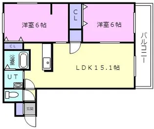 ローヤルハイツ沼ノ端【3階】の間取り