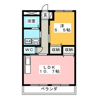 ミノルペティハウス【2階】の間取り