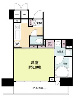 レジディア神戸元町【14階】の間取り