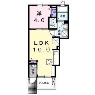 アルソーレ【1階】の間取り