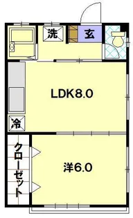 シャトー永橋【3階】の間取り
