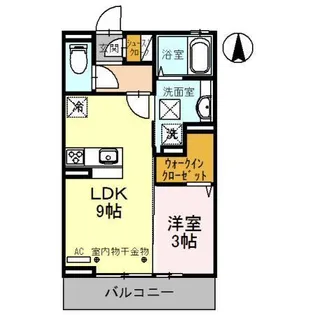 ウイステリア【2階】の間取り