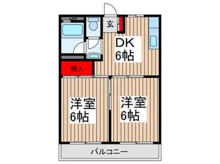 GREEN PARK MIKUMO【2階】の間取り