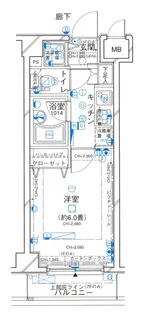 パレステュディオ代々木II<神宮の杜>【6階】の間取り