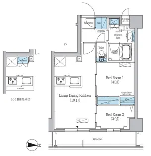 アーバネックス錦糸公園III【7階】の間取り