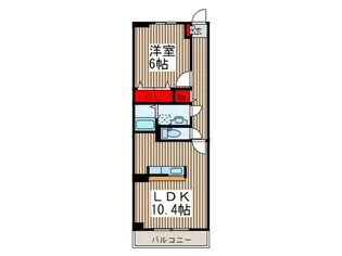 アンソレイエ・ヒロ【1階】の間取り