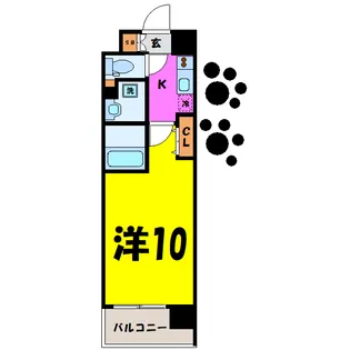 KATURA高崎【4階】の間取り