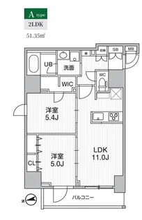 エスレジデンス新御徒町キアロ【4階】の間取り