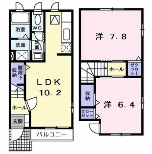 グレース オーキッド N【1階】の間取り