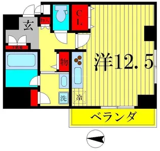カミュー松戸北小金【7階】の間取り