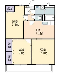 コスモス A【3階】の間取り