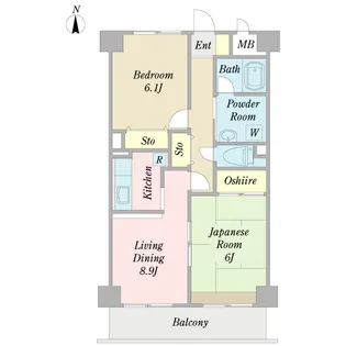 GRANDJOY ROYAL FIRST【7階】の間取り