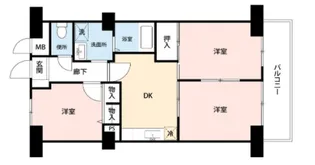 カーディナンス永山【2階】の間取り