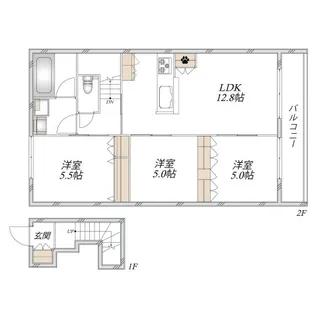 ウィステリア大泉学園【2階】の間取り