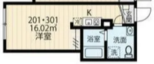 フィオーネ亀有【2階】の間取り