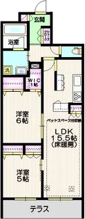 オカバさいたま日進ヘーベルメゾン【1階】の間取り