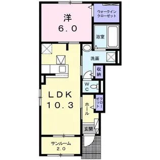 du Burg II(ドゥブルク【1階】の間取り