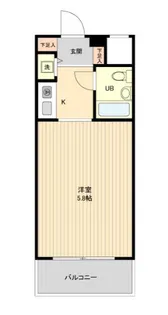 ジョイフル池袋要町【5階】の間取り